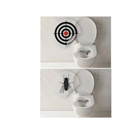 Toilet Sticker Set of 6 Toilet Stickers Target and Bow Tie Urinal Stickers for Toilets