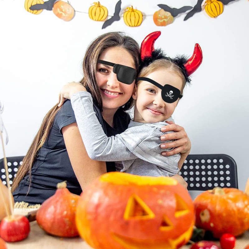 2Pcs 3D Eye Patches for Left and Right Adults Adjustable