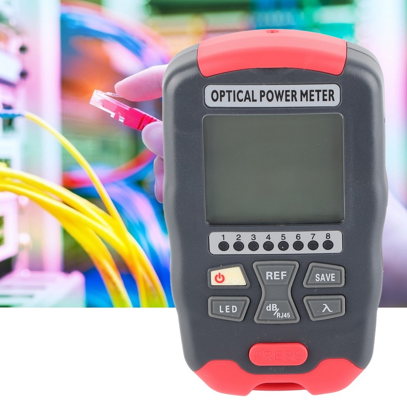 Mini Optical Fiber Power Meter RJ45 Tester FC SC ST