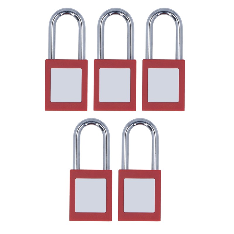 5 Set Lockout Tagout Locks Chrome Plated Nylon Loto Safe