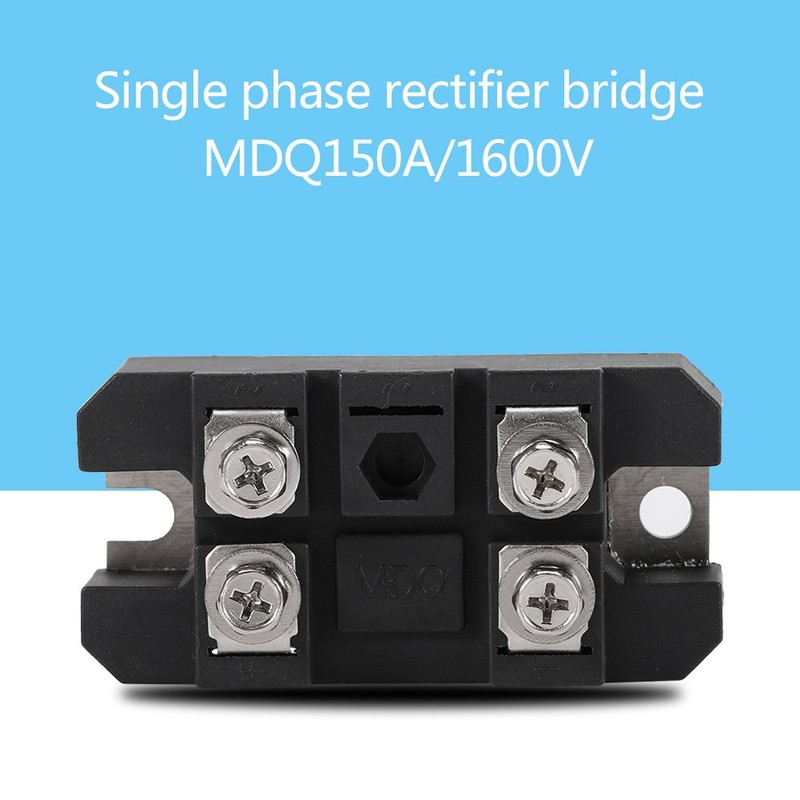 Black Single Phase Diode Bridge Rectifier Module 150A Amp High