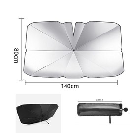 Sonnenschutz Auto Frontscheibe,Verbesserter Drehbar UV-Schutz Sonnenschirm für Au-to Windschutzscheibe, Faltbarer Sonnenschirm Au to Frontscheibe für die Meisten Autos und SUV (80CM*140CM)