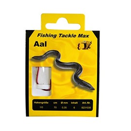 FTM Eel Hooks Size 2/0.30 mm Length: 70 cm, Colour: Red Eel Hooks