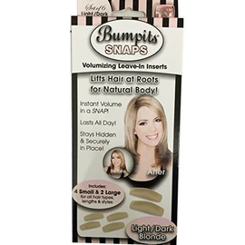 Snaps Hair Volumizing Leave-in Inserts,Light/Dark Blonde Lifts Hair at Roots for Natural Volume