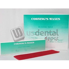 CORNING - Utility Wax Red Square Rope 44 pk - ( mfg #040 ) Small Box 106847 Us Dental Depot