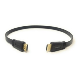 mCore 1pcs. 50cm Flat HDMI to HDMI Cable/Lead Ultra HD (4K) 3D-compatible Gold-Plated, Compatible with LCD LED UHD HD TV Game Console Laptop PC (1, 0.5m)