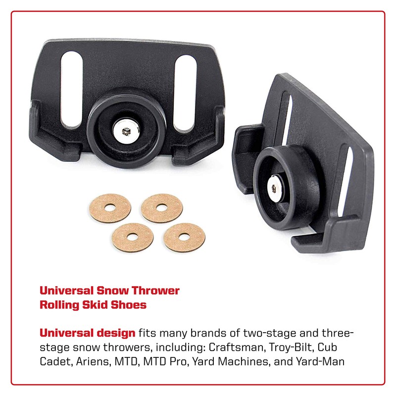 Arnold 490-241-0038 Rolling Skid Shoes Wheel, Black