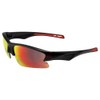 Eltin Motive Brille Sport, Unisex Erwachsene Einheitsgröße schwarz/rot