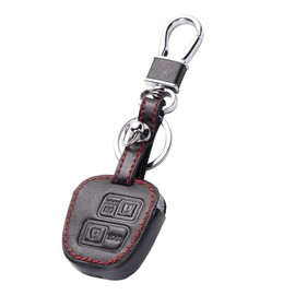 Kinotaka 2 Button Keyless Key Holder for Toyota / Daihatsu Car Key Holder Passo Rush bB Tanto Mira Move Ractail 200 Series Hijet Jumbo Key Case, Black