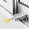 Door Window Lock Stopper, 1PCS Adjustable Thick Sliding Safety Anti