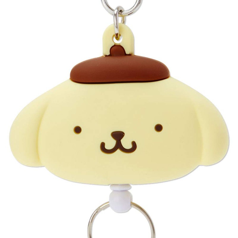 Sanrio 189529 Pompompurin Face Reel Keychain