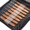 20PCS Bamboo Crochet Hooks Set,20 Different Sizes from 1.0mm to