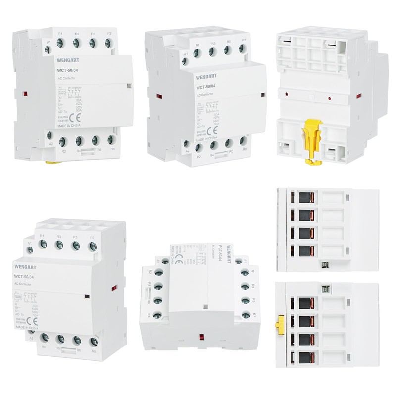 Wengart Compact AC Contactor WCT-50, 4NC AC230V 50A, Built for