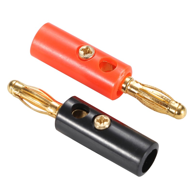 Greluma 40 x 4 mm Speaker Banana Plugs, Stackable Connectors
