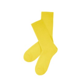 ZSUN Unisex socks for men and women, multicoloured, combed cotton, size 38-42, code 15558, yellow
