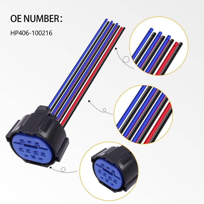 HiSport Halogen Headlight Harness Compatible with Hyundai Elantra 2017-2018 Connector
