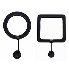 Fish Feeding Ring Aquarium and Tank Floating Rings Food Feeders with Suction Cup, Feeder Fish Food, Fish Tank Floating Food Float Circle Feeding, Feeder Station