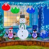 Lighted Christmas Balls Outdoor Decorations, 2pcs Pop-Up Blue Christmas Décor