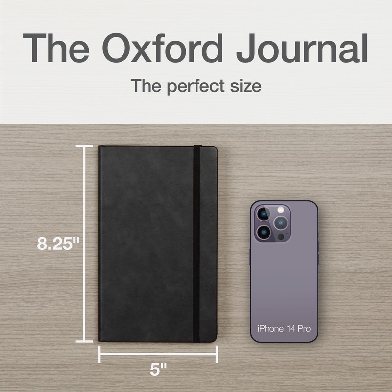 Oxford Journal, Lined Writing Notebook, Writer's Journal, Classic Notebook for