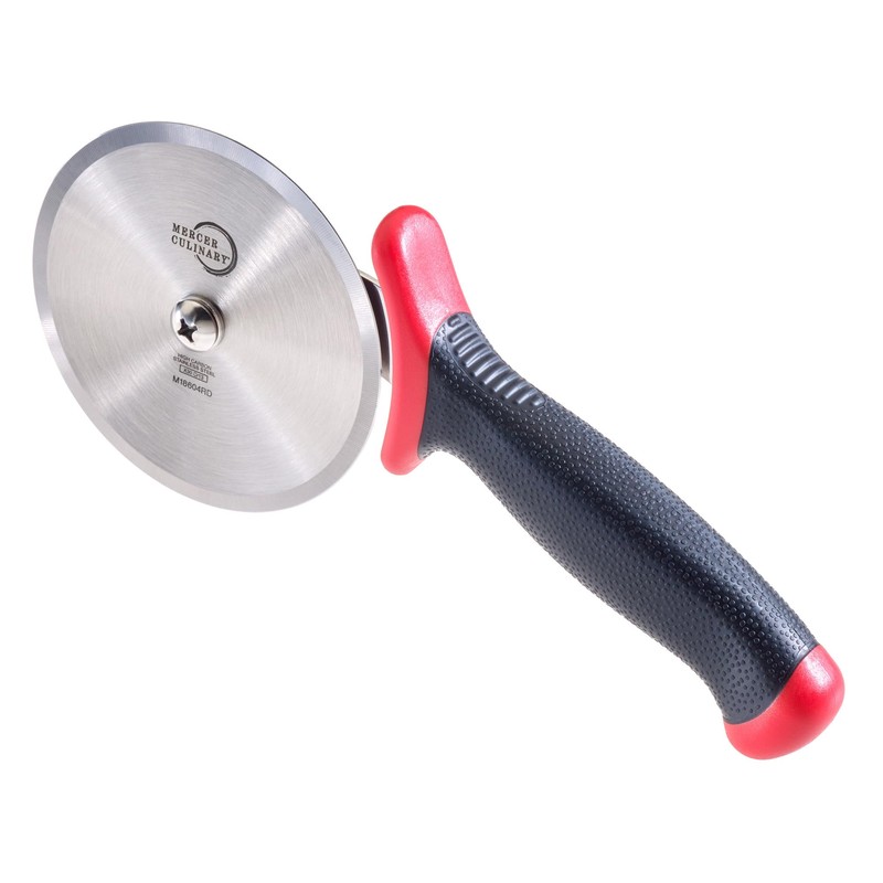 Mercer Culinary Millennia Pizza Cutter with Red Handle, 4 Inch