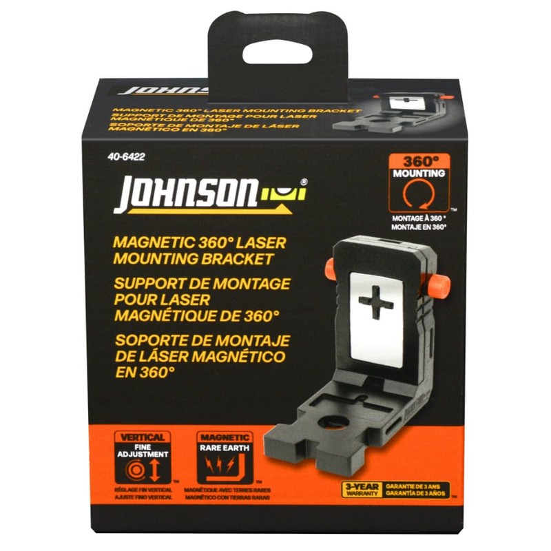Johnson Level & Tool 40-6422 Magnetic 360° Laser Mounting Bracket