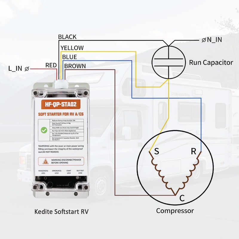 Soft Start for RV Air Conditioners, Reduces Inrush Current by