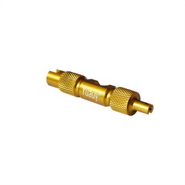 Yuauy Golden Valve Core Tool Remover Wrench Spanner Aluminum Alloy for Bike Cycling Tubeless Schrader Presta Car Valve Core Repair