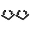 2pcs 90 Degree Positioning Squares L Shape Black Splicing Fixed