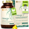 Nature Basics Omega 3 Algae Oil, 120 Capsules, Vegan, DHA