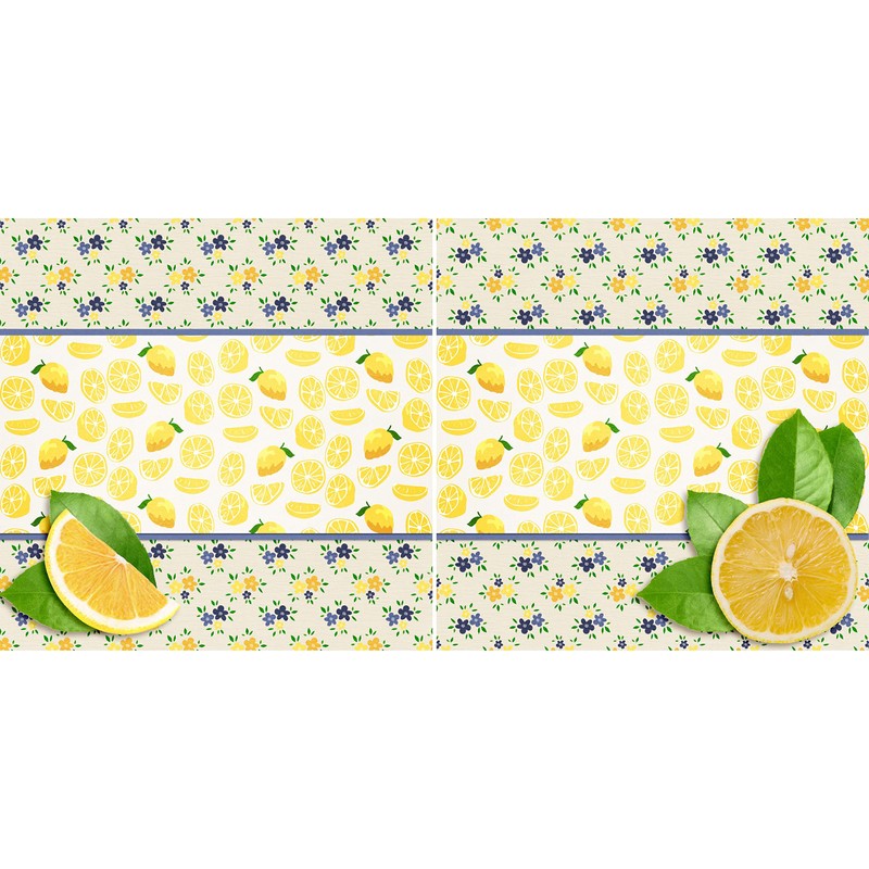 Lemon Fresh NPM- Premade Scrapbook Pages - EZ Layout 3391