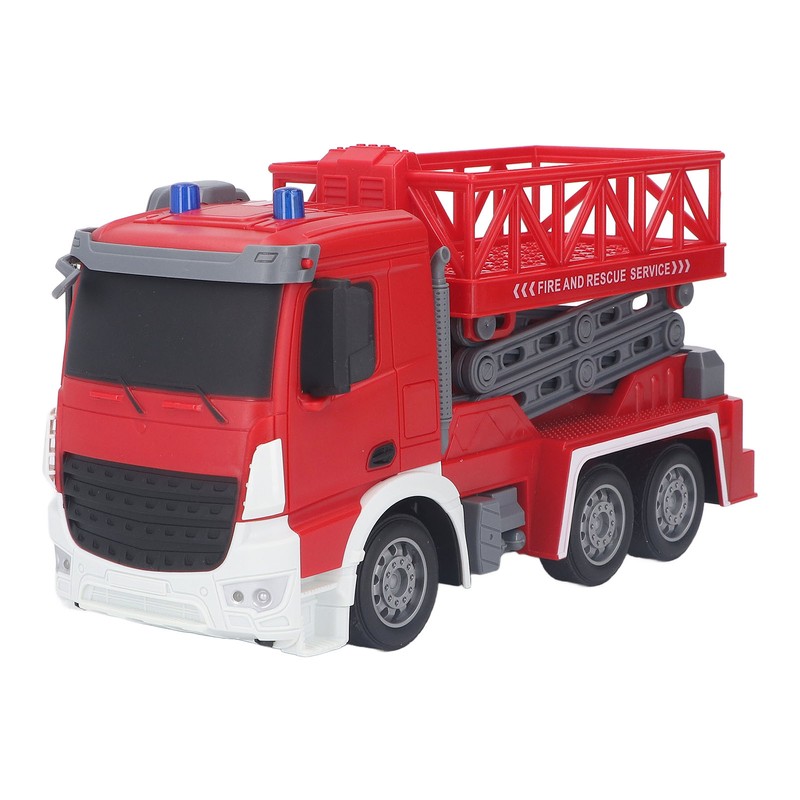 RC Remote Control Fire Truck Lift Toy Rechargeable Fire Lift