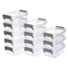 BSTKEY 12 Pcs Plastic Small Storage Containers with Lids, Clear