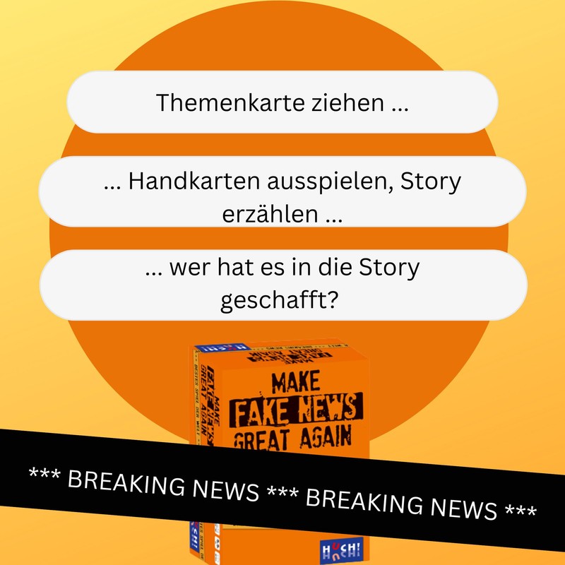 HUCH! Make Fake News Great Again Party Game