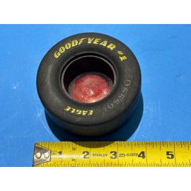 GOODYEAR EAGLE Rubber Tire Nascar Racing Red Glass Insert Ashtray