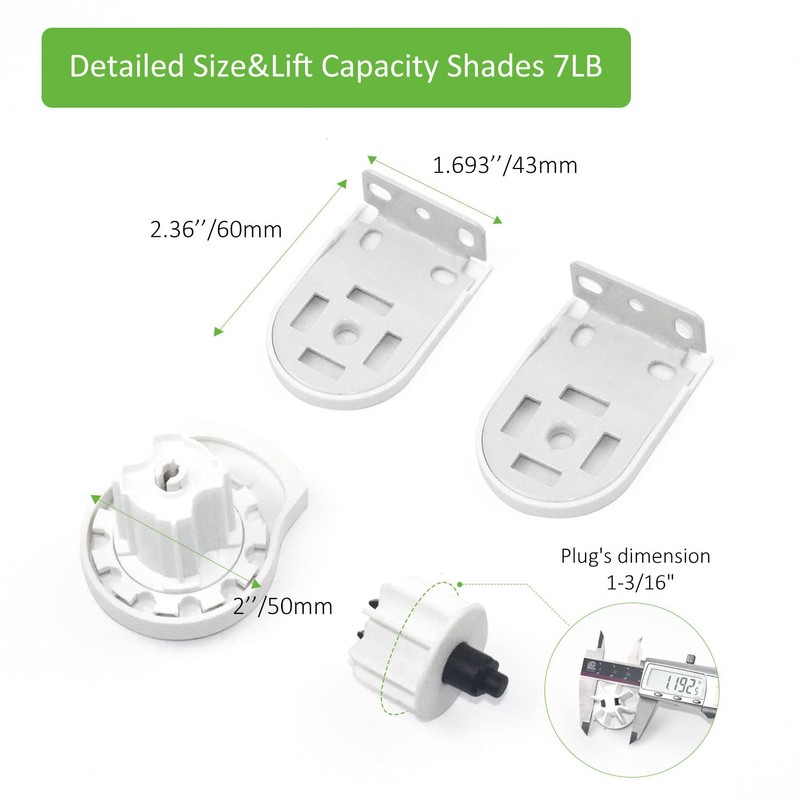 Rollerhouses Roller Shade Brackets with Mechanism Roller Shade Clutch+Skyline Mounting