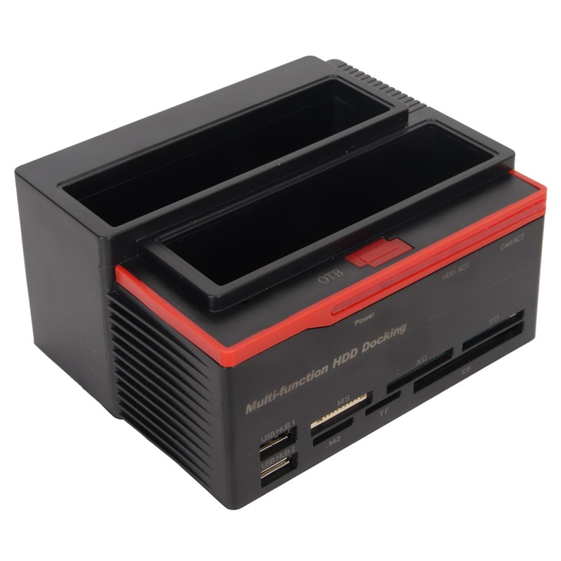 HDD Docking Station Dual Bay 480Mbps USB2.0 to SATA IDE
