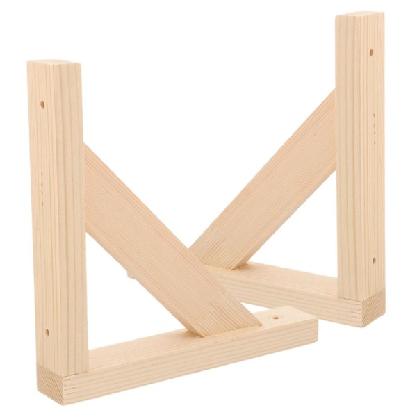 Operitacx 2Pcs Heavy Duty Floating Shelf Brackets Sturdy Wall Mounting