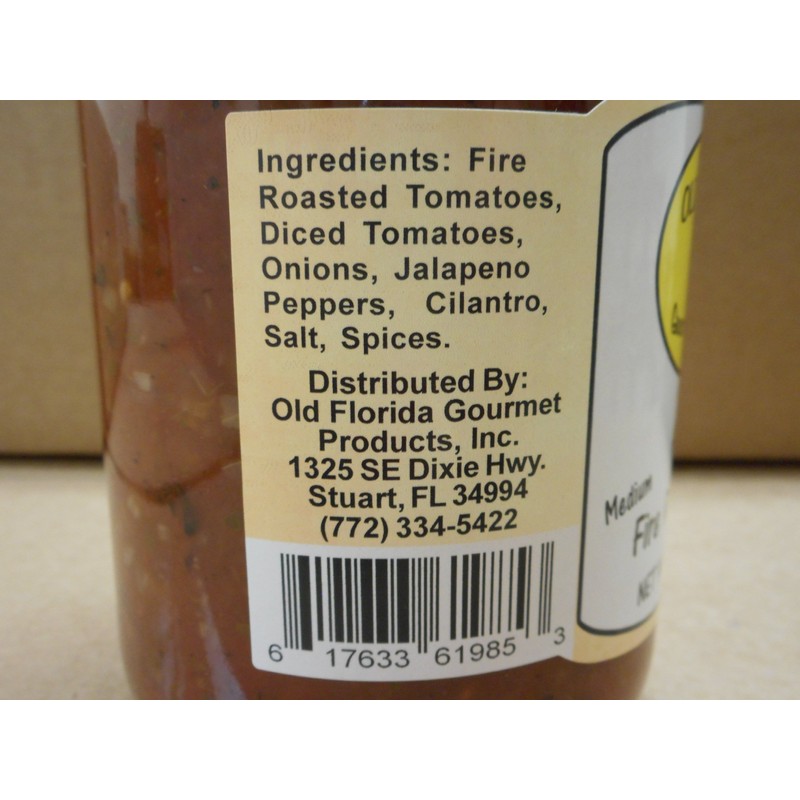 Old Florida Gourmet Medium Fire Roasted Salsa