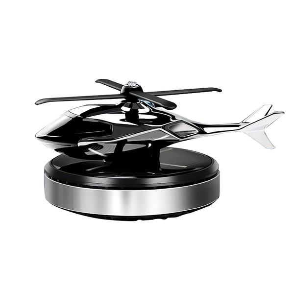 NICEADA NICEADA Car Air Freshener, Helicopter Solar Energy Rotating Aromatherapy