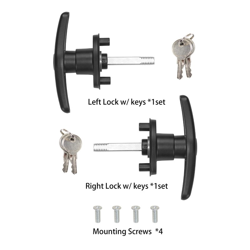 Quality Life Truck Cap T-Handle Lock for Camper Shell Replacement
