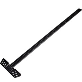 GOINGMAKE Woodworking T-Square 32 Inch Aluminum Alloy T Square Ruler 1/32" Hole Scrbing Guides Positioning Scribe Tool Precision Woodworking Ruler Scribing Tool for Carpenter Layout and Measuring