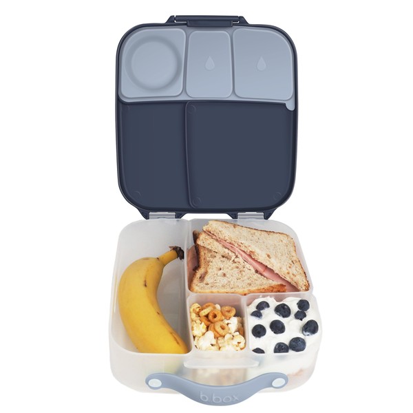 b.box Oversized Lunch Box for Kids: Bento Box w/ 4