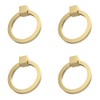 RZDEAL 4Pcs 2.0" x 1-7/8" Solid Brass Pulls for Dresser
