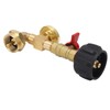 Propane Refill Adapter with Pressure Gauge and On Off Control
