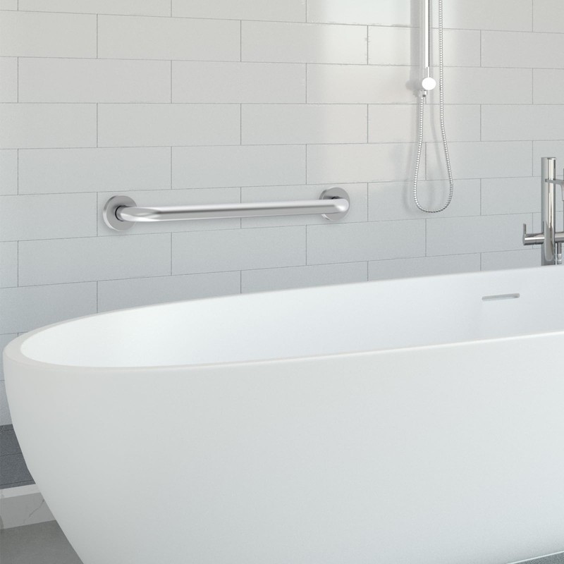 2 Pack 16 Inch Grab Bars for Wall Brushed Nickel,
