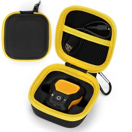 Bysameyee Storage Hard Case Compatible with DeWALT Bluetooth Speaker, Magnetic Clip-On Wireless Portable Mini Speaker Storage Holder Bag (Box Only)