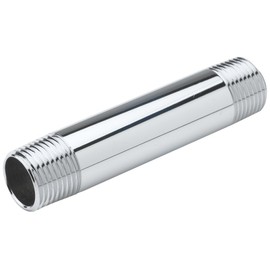 T&S Brass 000358-40 3/8-Inch Npt X 3-Inch Long Nipple Riser, Chrome Plated
