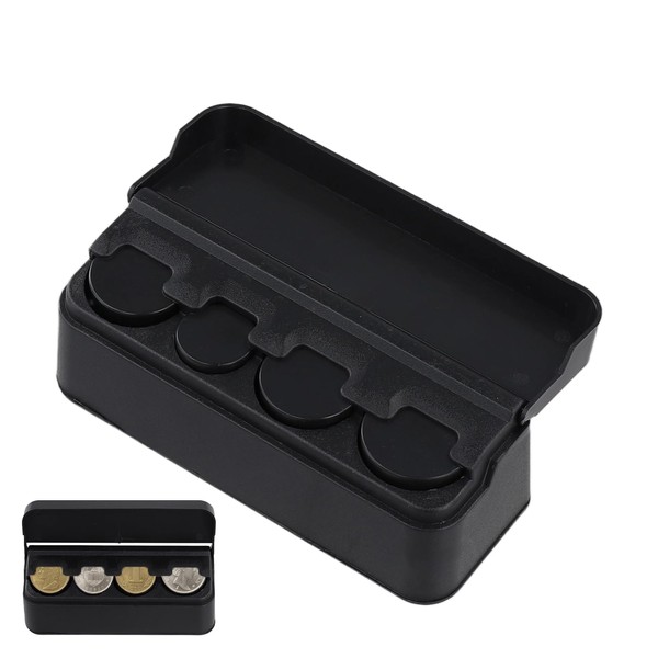 Mewflew Coin Storage Box - Compact Euro Coin Holder for