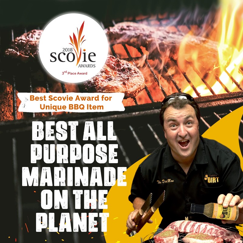 Todd’s DIRT - Original Marinade 12.50 oz 4 Bottles Pack,