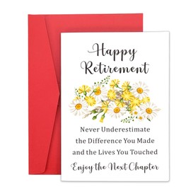 Retirement Cards for Men Women Fathers Day Presents for Grandpa Retirement Gifts for Teacher Nurses Doctors Retirement Cards for Coworkers Bulk Friend Happy Retirement Cards for Husband Dad Christmas